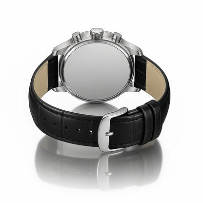 Etienne Beaumont luxury watch – black case with leather strap